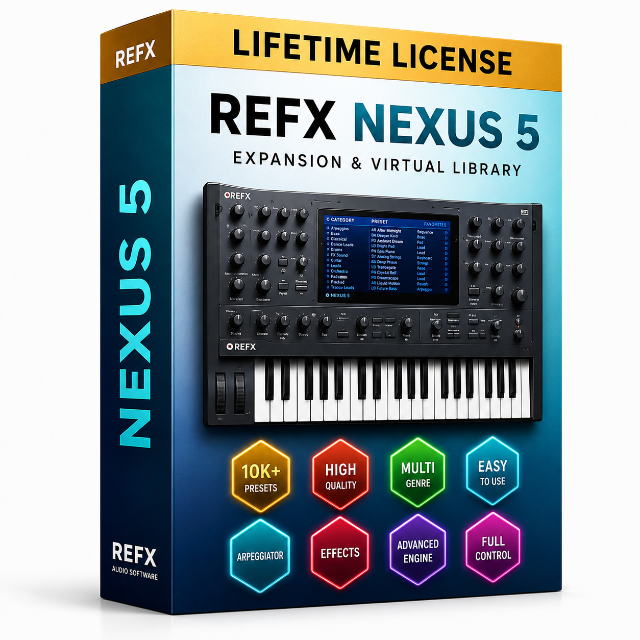 reFX Nexus 5 + Factory Content Lifetime License (Instant Download)
